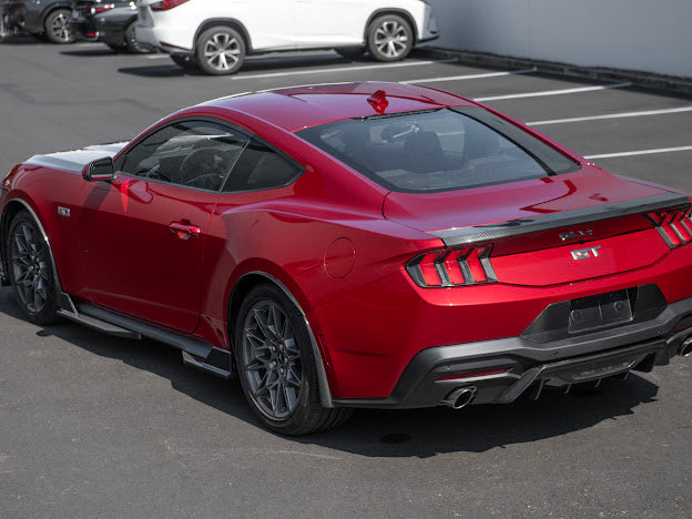 2024-UP MUSTANG S650 | CARBON FIBER LICENSE PLATE FRAME BACKING